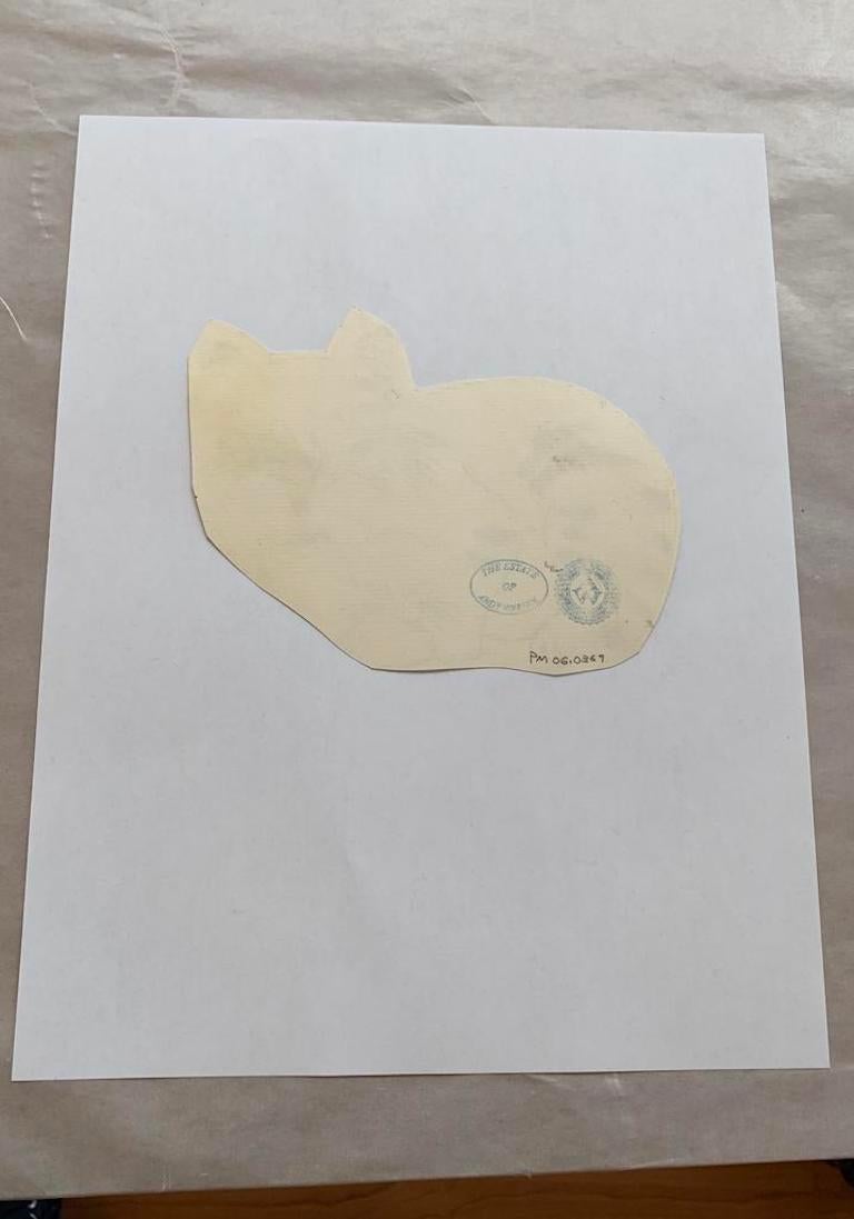 25 Cats Nom[d] Sam and One Blue Pussy - Gris Animal Print par Andy Warhol