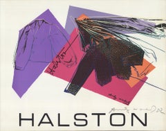 4 Assorted Warhol + Halston One-of-a-kind Rare & Signed Serigraphs