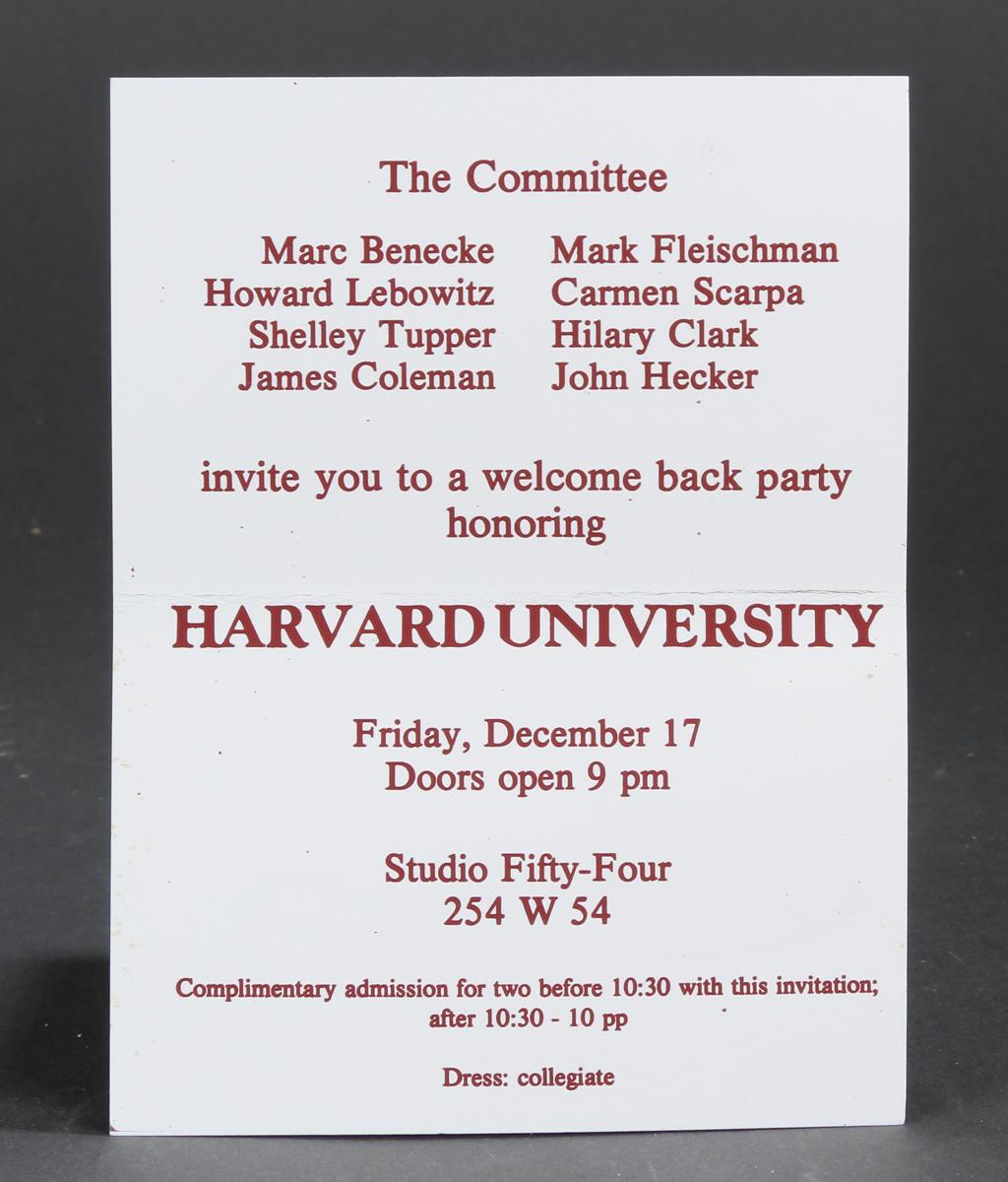 studio 54 invitation template