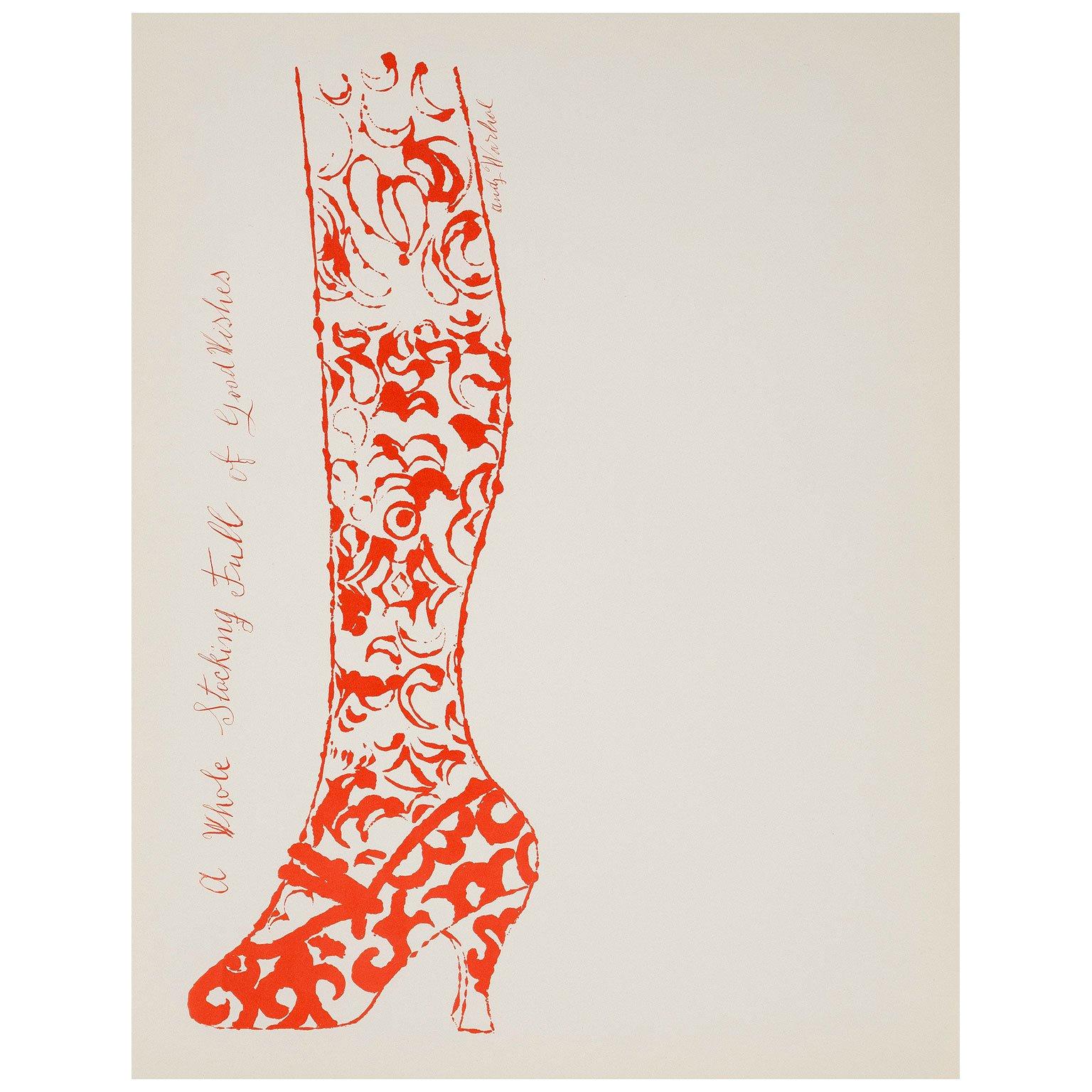 A Whole Stocking Full of Good Wishes, Lithograph, Signed in the plate - Print by Andy Warhol