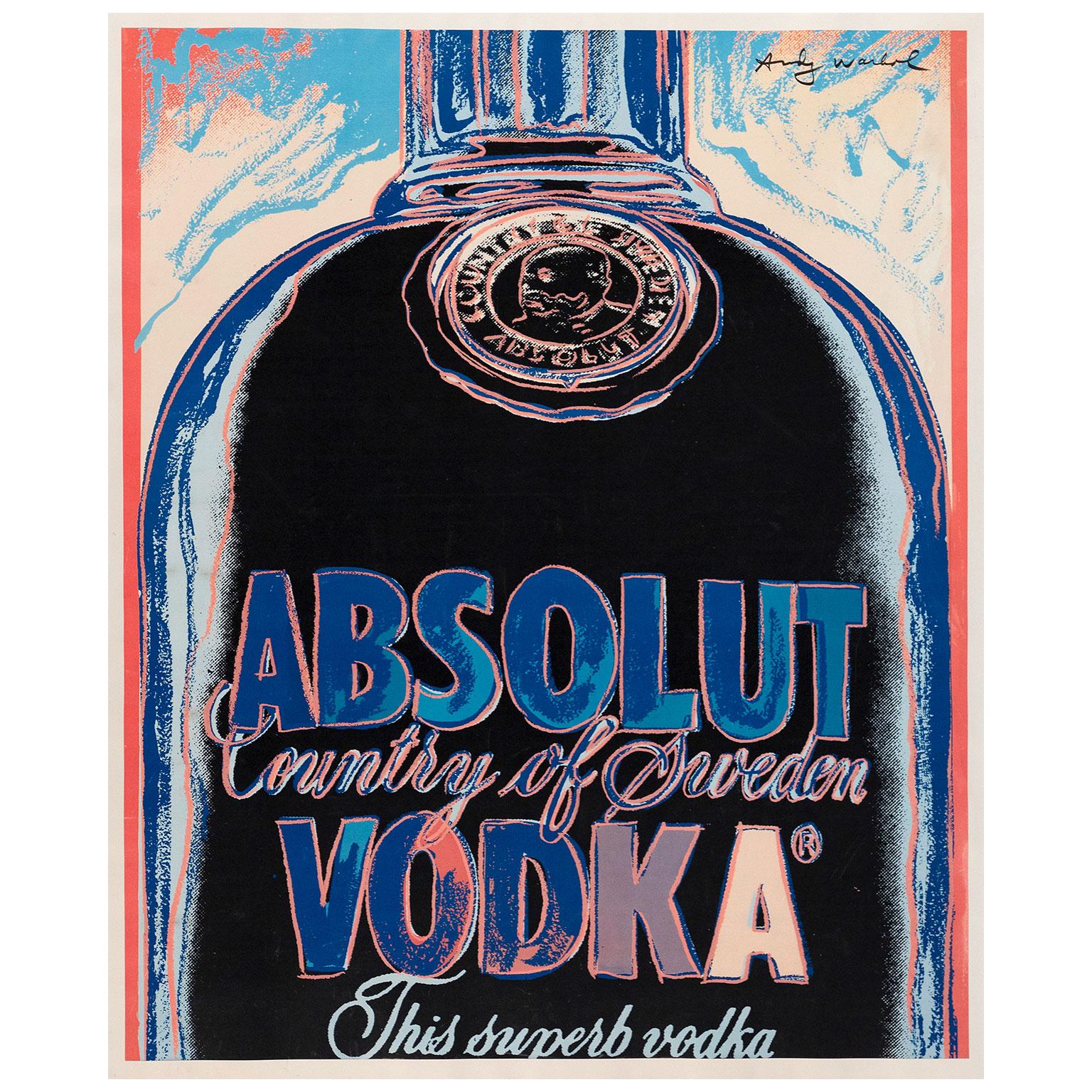 Andy Warhol Still-Life Print – Absolut Vodka-Poster