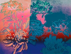 Abstract Warhol Pop Art Screen Print 
Kiku
, 1983