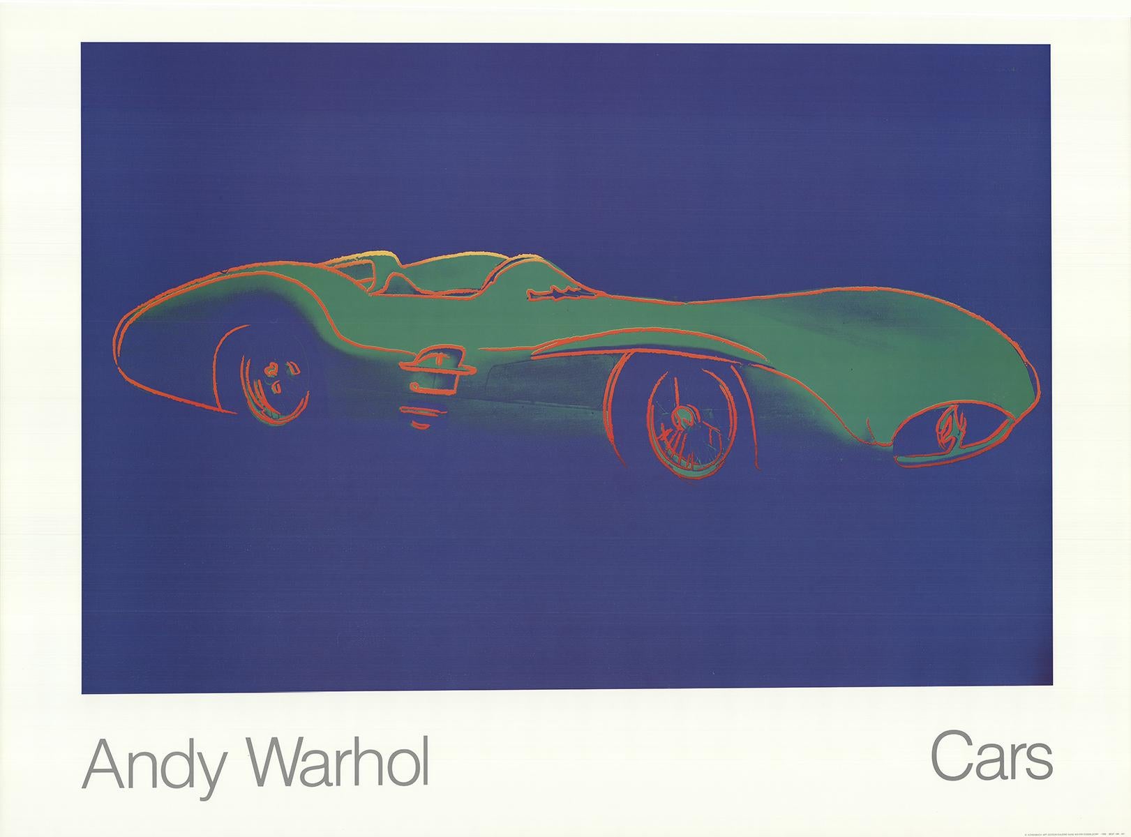 Oversized first edition printing published by Te Neues Publishing in Germany in 1989 of Warhol’s Formula 1 Car W196 R 1954.

