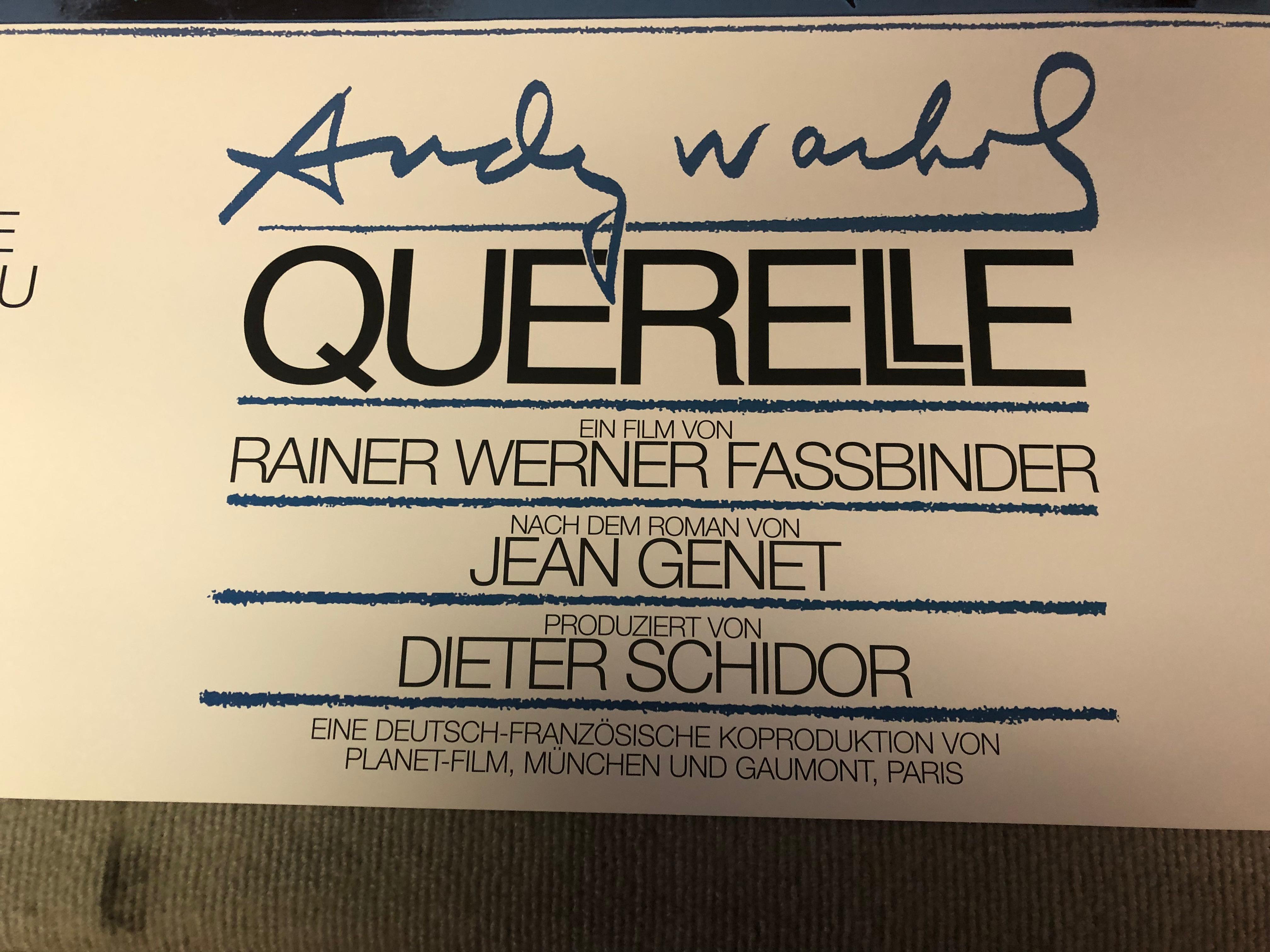 Nach Andy Warhol „Querelle Blue“ 1983 FIRST EDITION im Angebot 6