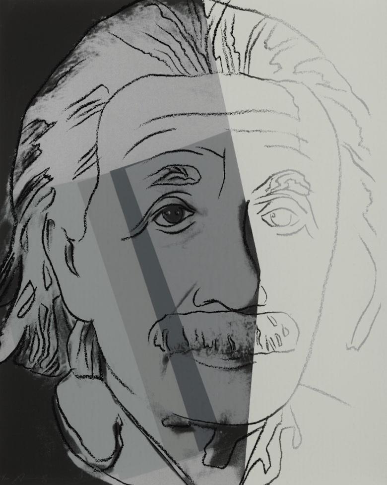 Andy Warhol Portrait Print - Albert Einstein