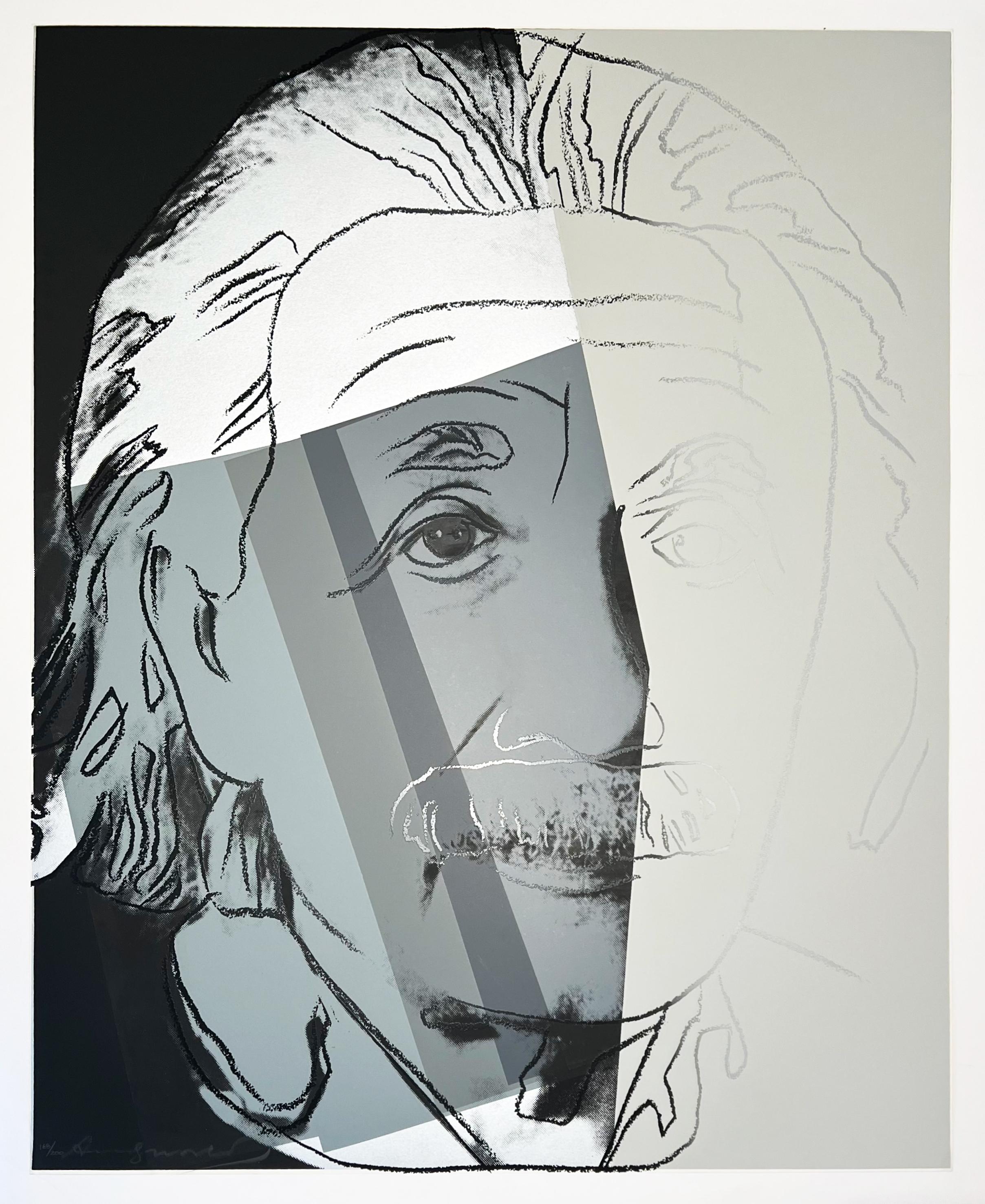 Albert Einstein, from Ten Portraits of Jews of the Twentieth Century - Print by Andy Warhol