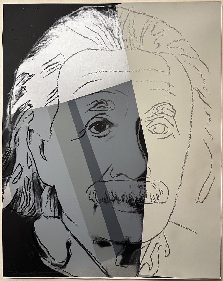 Andy Warhol Portrait Print - ALBERT EINSTEIN, from Ten Portraits of Jews of the Twentieth Century]