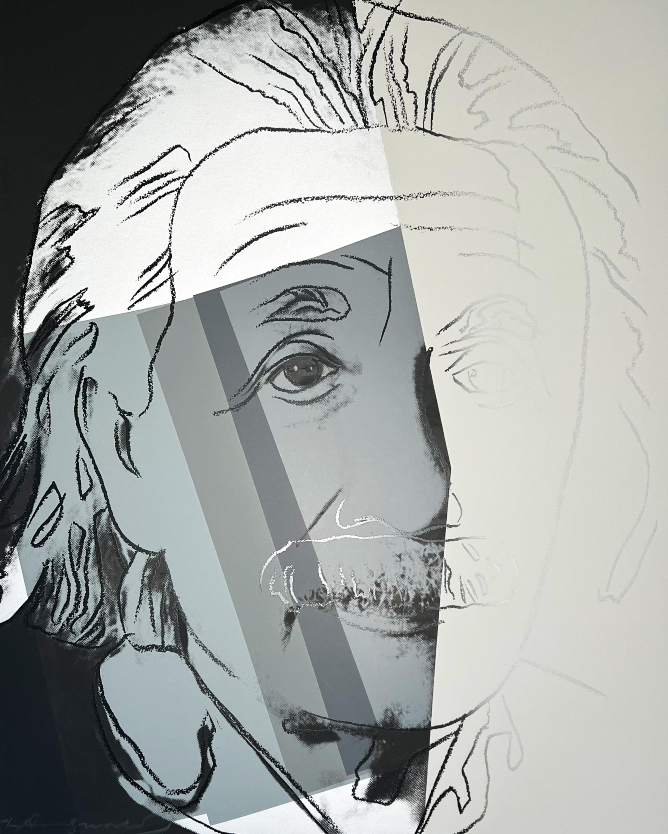Andy Warhol Portrait Print - Albert Einstein, from Ten Portraits of Jews of the Twentieth Century