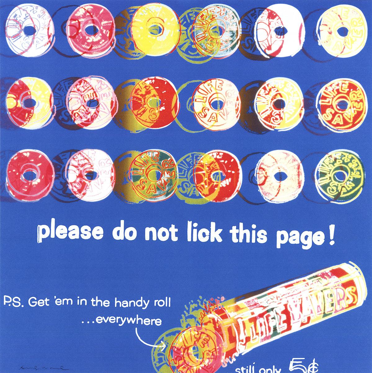Andy After Warhol 'Ads: Life Savers Blue'  - Pop Art Print by Andy Warhol