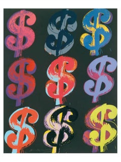 Vintage Andy Warhol, $9, 1982 (on black)
