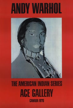 Andy Warhol 'American Indian (Red)' 1977 Exhibition Offset Print