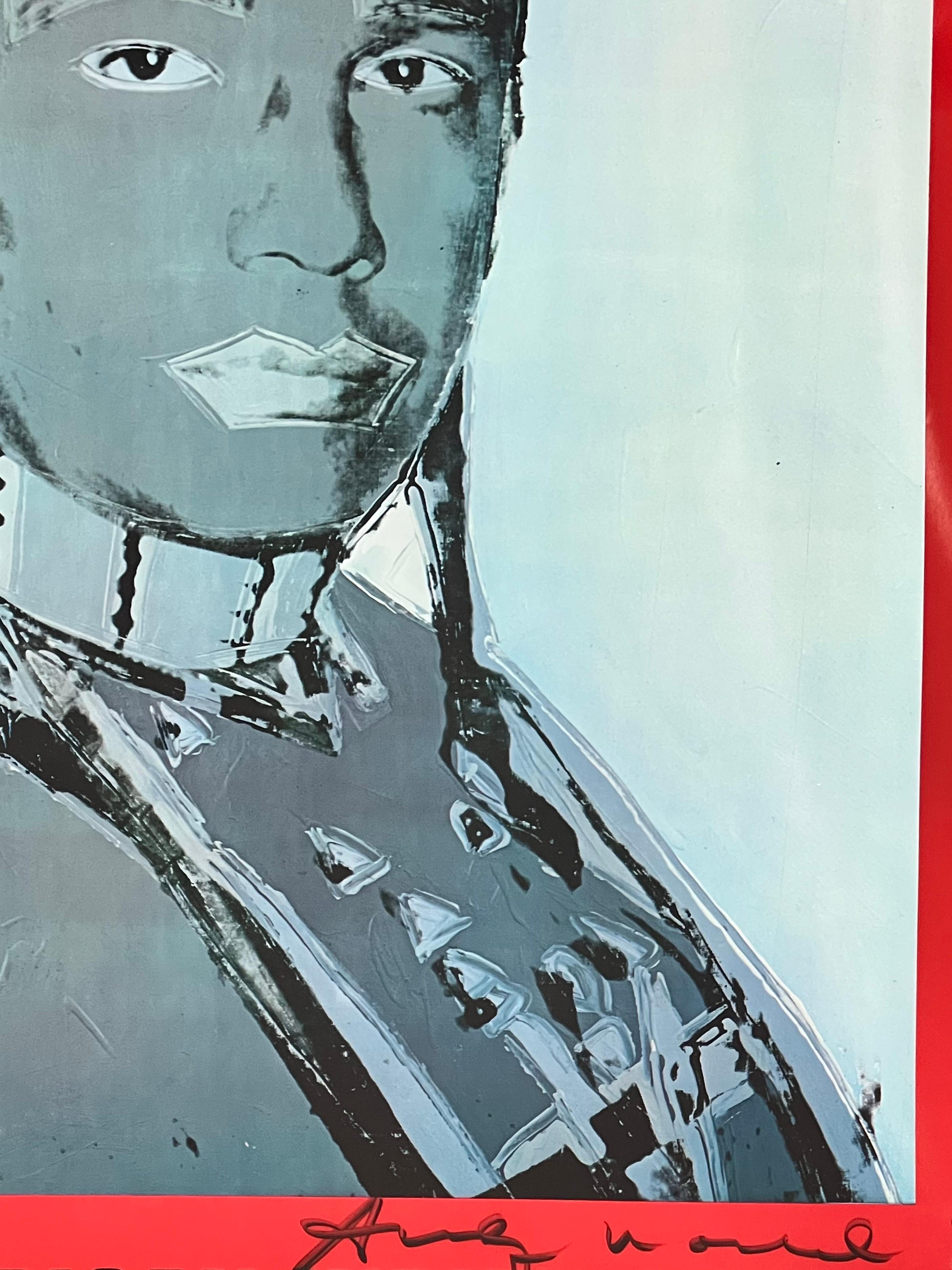 Andy Warhol American Indian Red Poster w/ COA Hand Signed, Framed & Signed 1985 im Angebot 7