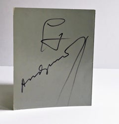 Andy Warhol at Pace/Columbus (Hand signed during official signing)