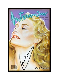 ANDY WARHOL Authentic Signed Color Lithograph Cybill Shepherd Portrait Photo Art