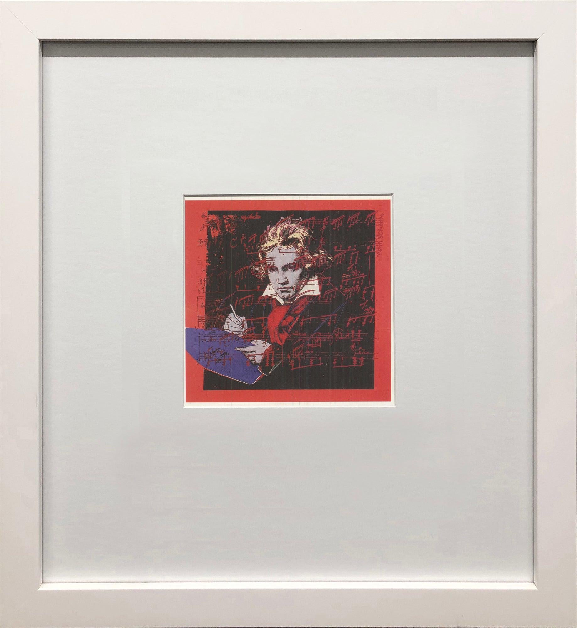 Postcard published by te Neues Publishing Company, New York. printed in Germany. Presented in a white wood frame with a 1-inch front profile and a 3/4-inch side profile, the artwork is mounted behind a 4-inch mat, creating a refined, gallery-style