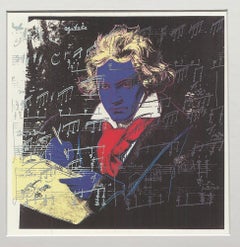 Andy Warhol 'Beethoven - Yellow Book' Offset Print, Framed, 1992