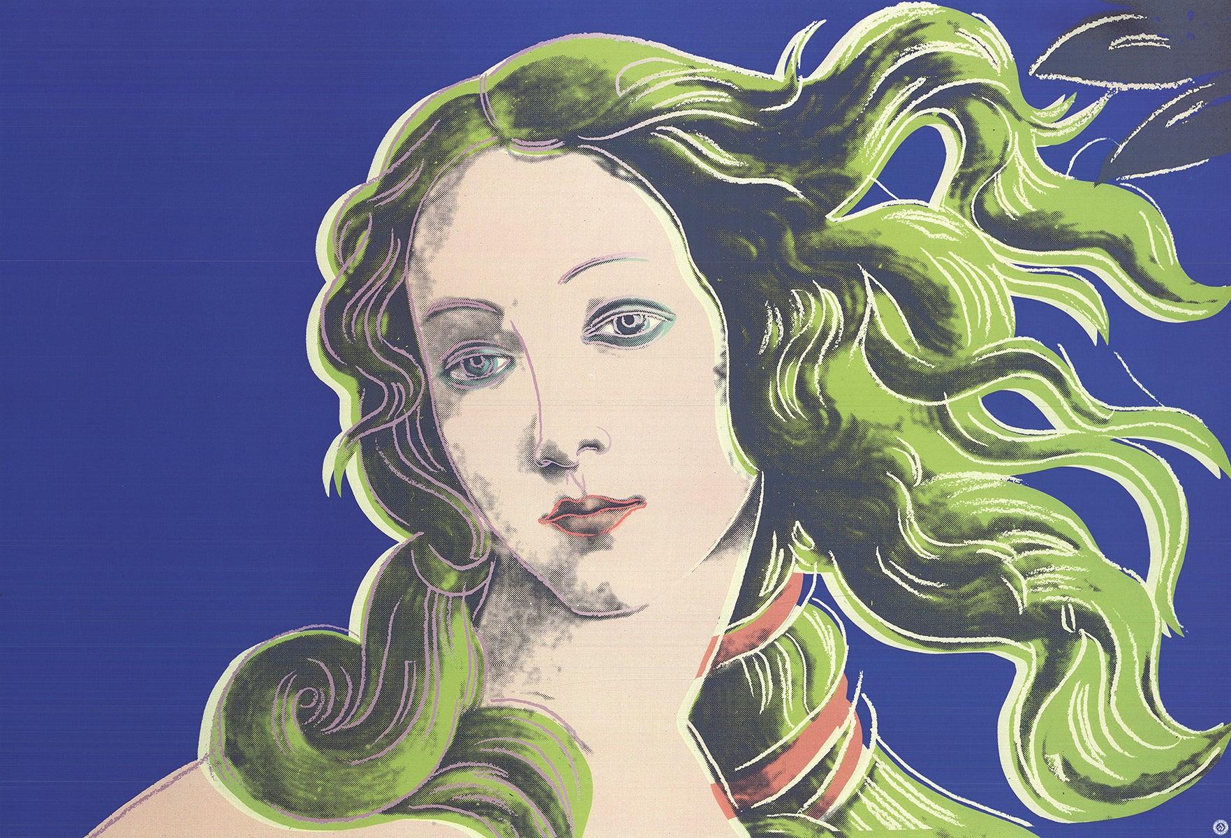 Andy Warhol 'Nascita di Venere - viola' 1
