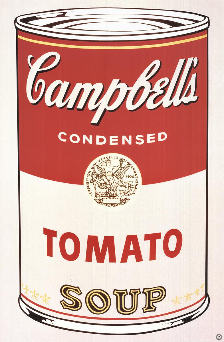 Andy Warhol 'Lata de sopa Campbell' Pop Art Vintage 1