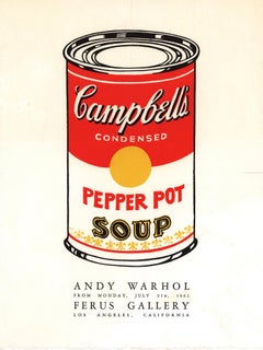 Andy Warhol Campbell's Soup invitation 1962 (Andy Warhol Ferus Gallery 1962)
