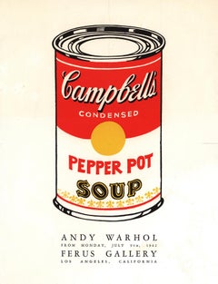 Andy Warhol Campbell's Soup invitation 1962 (Andy Warhol Ferus Gallery 1962) 