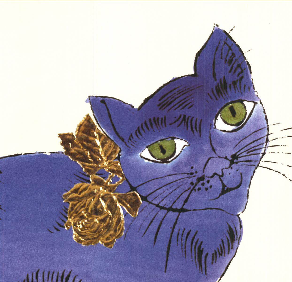 Andy Warhol 'Cat (Blue)' 1996- Poster For Sale 3