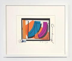 Andy Warhol Color Lithograph, 1979, Framed, Signed, U.N. Stamp