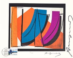 Andy Warhol Color Lithograph, 1979, Framed, Signed, U.N. Stamp