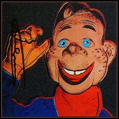 Andy Warhol Color Lithograph Hand Signed Myths Howdy Doody Original Pop Artwork