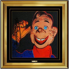 Andy Warhol Color Lithograph Hand Signed Myths Howdy Doody Original Pop Artwork