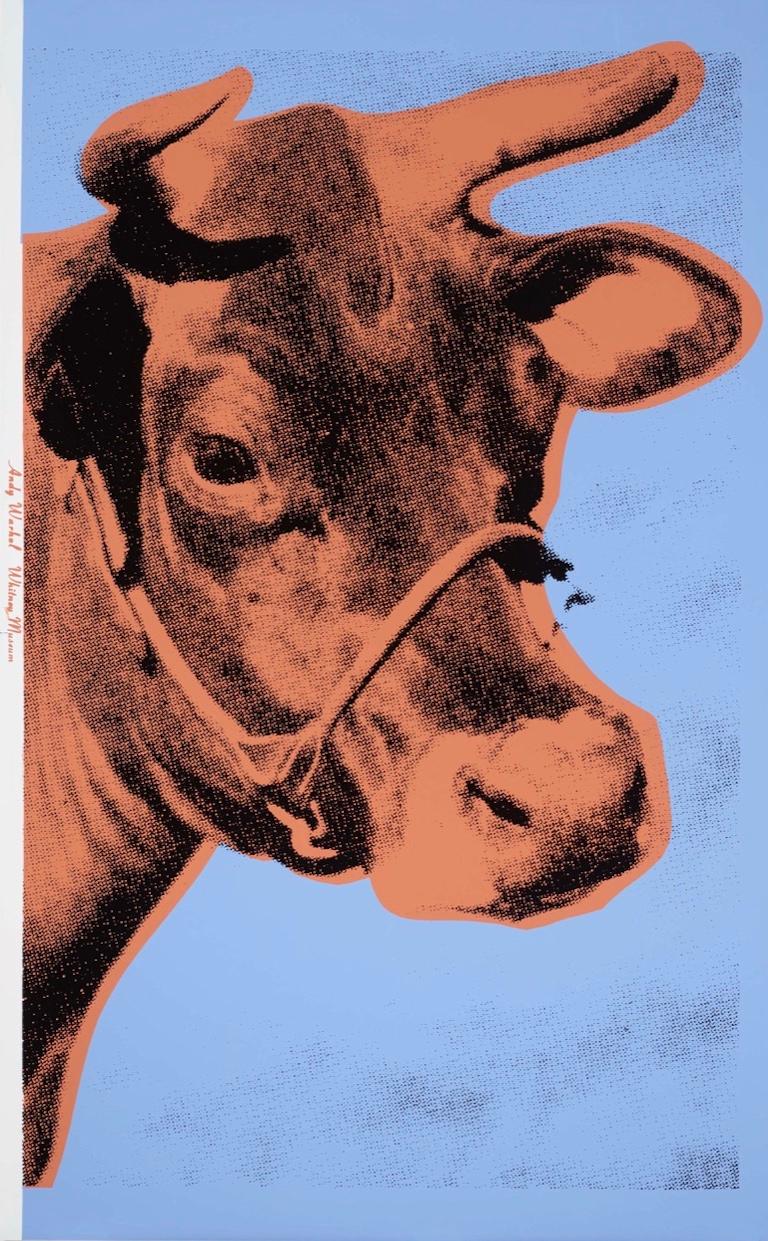 ANDY WARHOL (1928-1987)

Cow" d'Andy Warhol (F&S.II.11A) est une sérigraphie de 1971, sur papier peint avec des marges réduites. Cette estampe non signée provient d'une publication de taille inconnue (hormis environ 100 impressions signées),