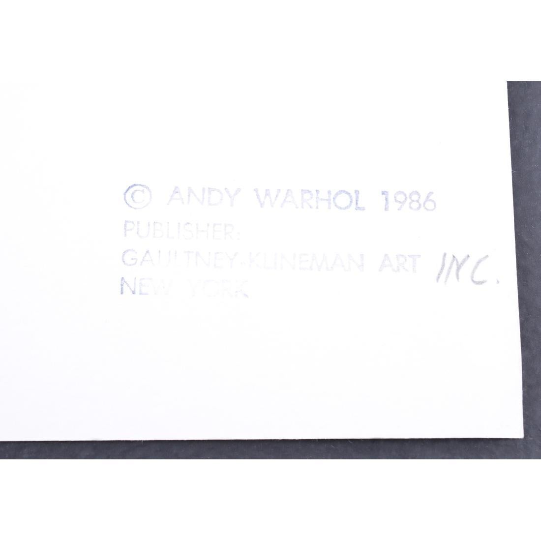 Grabado de Andy Warhol sobre Custer en venta 3