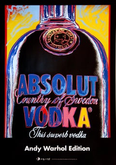 Andy Warhol Designed Original Vintage Poster for Absolut Vodka c2010