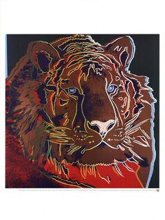 Vintage Andy Warhol 'Endangered Siberian Tiger$17' 1999- Poster