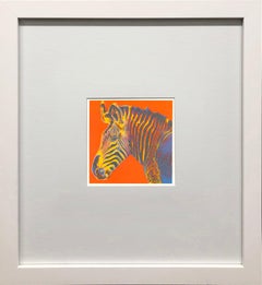 Andy Warhol 'Espèces en voie de disparition : Zèbre de Grévy" 1992