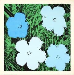 Vintage Andy Warhol, Flowers (Blue) 