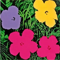 Andy Warhol - Flowers, Galerie Sonnabend invitation card addressed with postmark