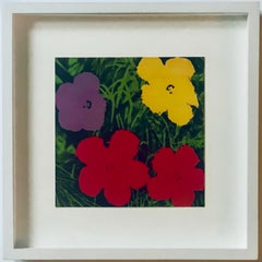 Andy Warhol - Flowers, Galerie Sonnabend invitation card addressed with postmark