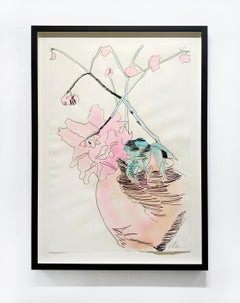Andy Warhol "Flowers (Hand Colored) II.119" Screenprint & Watercolor