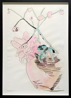 Andy Warhol "Flowers (Hand Colored) II.119" Screenprint & Watercolor