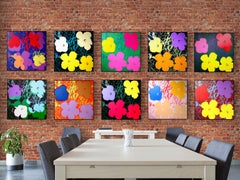 Andy Warhol FLOWERS PORTFOLIO SET. 10 Silkscreens Pop Art American Icon Colors