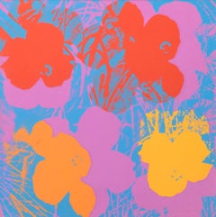 Andy Warhol "Flowers" Screenprint in Colors