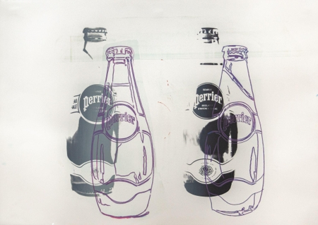 Andy Warhol 'Four Perrier Bottles' 1983