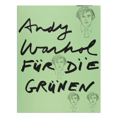 Andy Warhol, Für die Grünen - Screenprint from 1980, Pop Art