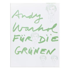 Andy Warhol, Für die Grünen - Screenprint from 1980, Pop Art