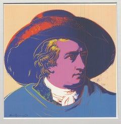 Andy Warhol 'Goethe' 1993 Offset Print, Framed, Gallery Style Display