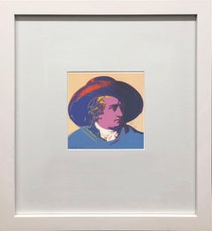 Andy Warhol 'Goethe' 1993 Offset Print, Framed, Gallery Style Display