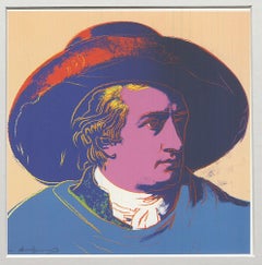 Andy Warhol 'Goethe Roter Hut, blauer Mantel' 1993