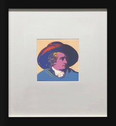 Andy Warhol 'Goethe Roter Hut, blauer Mantel' 1993
