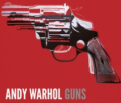Andy Warhol, Guns (white and black on red)