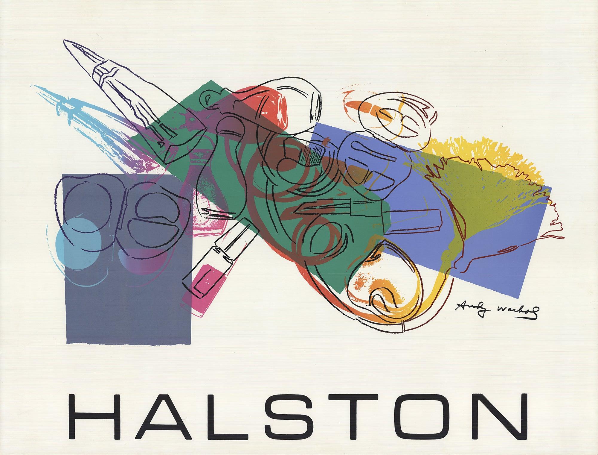 ANDY WARHOL Halston Advertising Campaign Poster, 1982 - Print by Andy Warhol